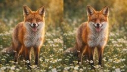 Brain Teaser Puzzle Challenges You to Spot 3 Differences in the Fox Images Fast
