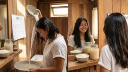 Women Using Rice Water Hair Rinse Are Seeing Faster Hair Growth in Just 14 Days