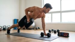 Build muscle power and a strong core with this 17-minute dumbbell workout
