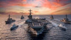 The US war fleet crosses a “technological Rubicon” as it becomes the first to deploy autonomous surface ships in a carrier strike group