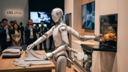 At CES 2026, this robot folds laundry, empties the dishwasher and takes dishes out of the oven