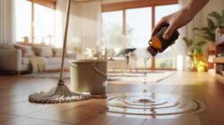 Add just two drops to your mop bucket and your home will smell amazing for days, with no vinegar and no lemon needed for the effect