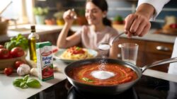 Chefs explain why adding just a pinch of baking soda to tomato sauce can stop heartburn before it starts