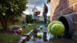 Big scandal in the garden world as experts claim tennis balls can save birds and hedgehogs while angry neighbors call it cruel and pointless